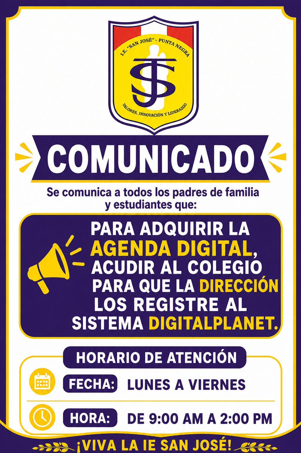 Comunicado Agenda Digital